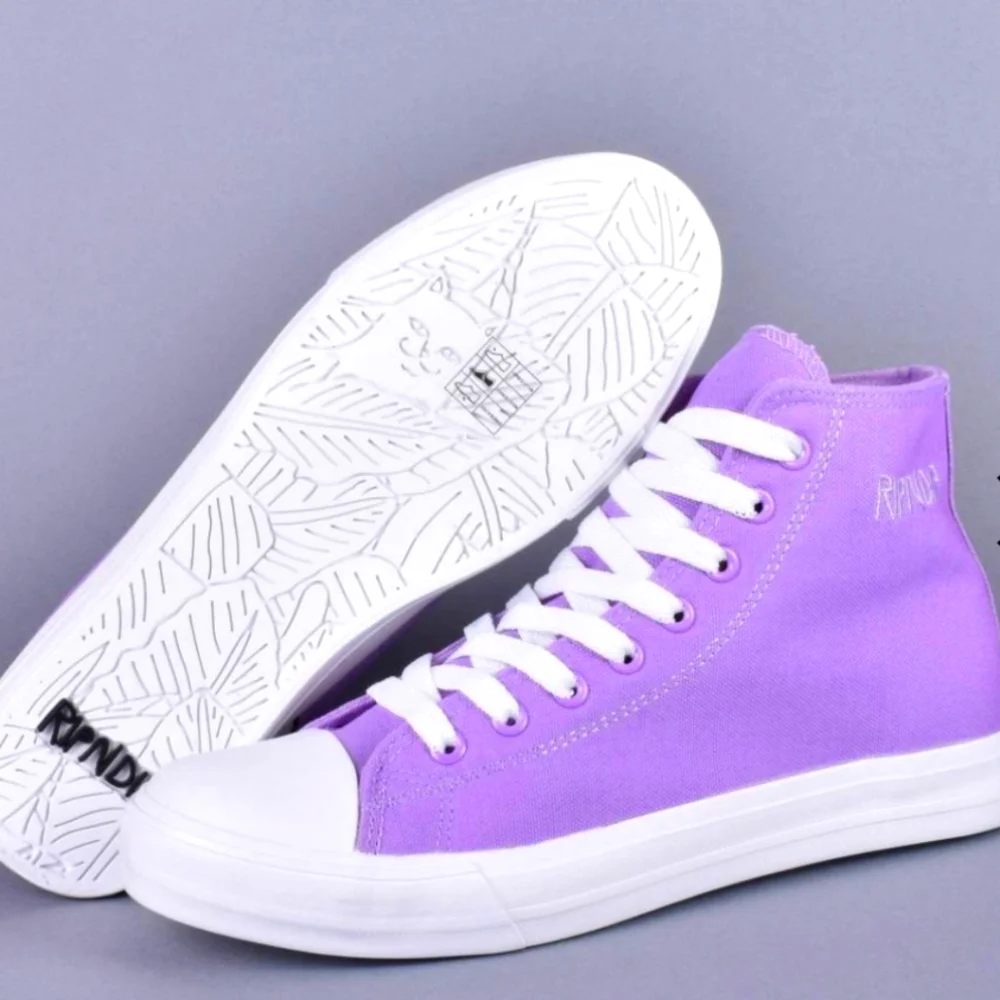 NIB NEW Rip n dip Lord Nermal Lavender Canvas High Top Sneakers Unisex 10 M
